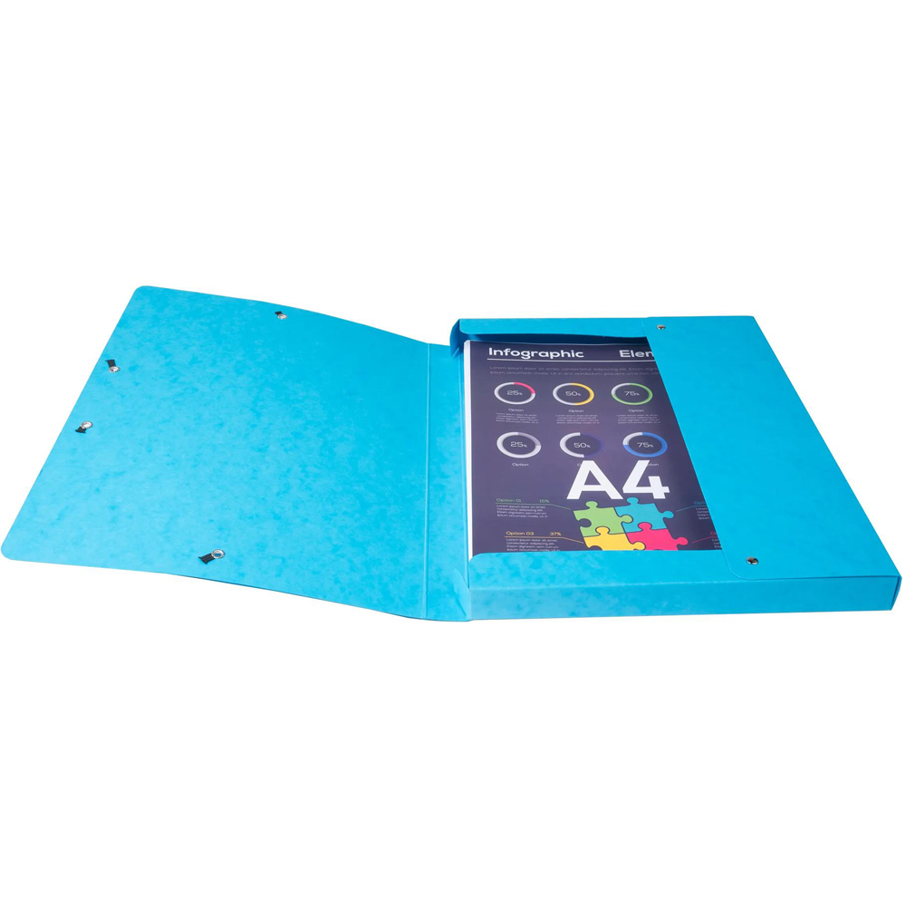 Exacopmta A4 Multicolour Pressboard Box File 25mm 8 Pack Image 4