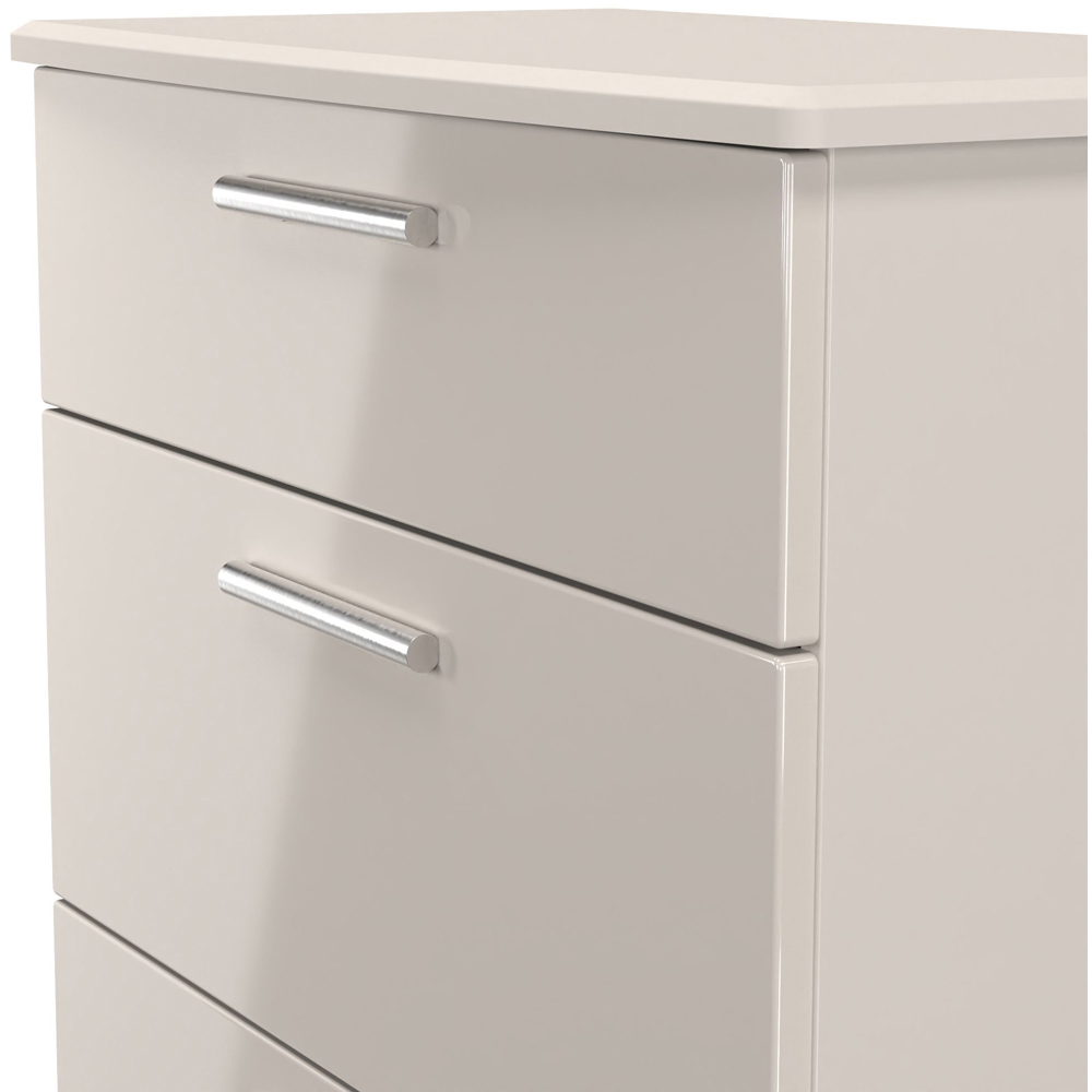 Crowndale Knightsbridge 3 Drawer Kashmir Gloss Deep Chest of Drawers Ready Assembled Image 5