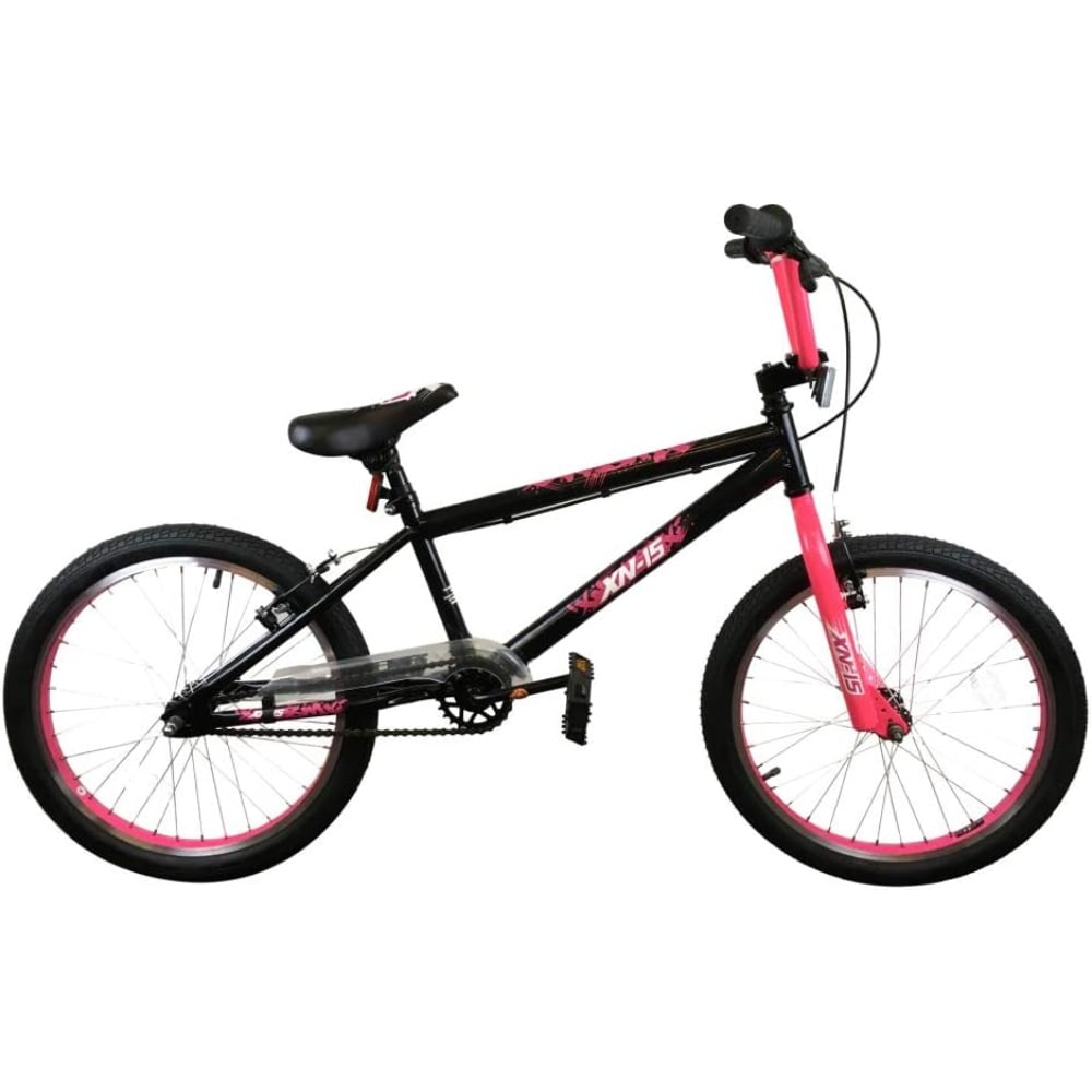 XN 15 20 Inch Black and Pink BMX Single Speed Bike Image