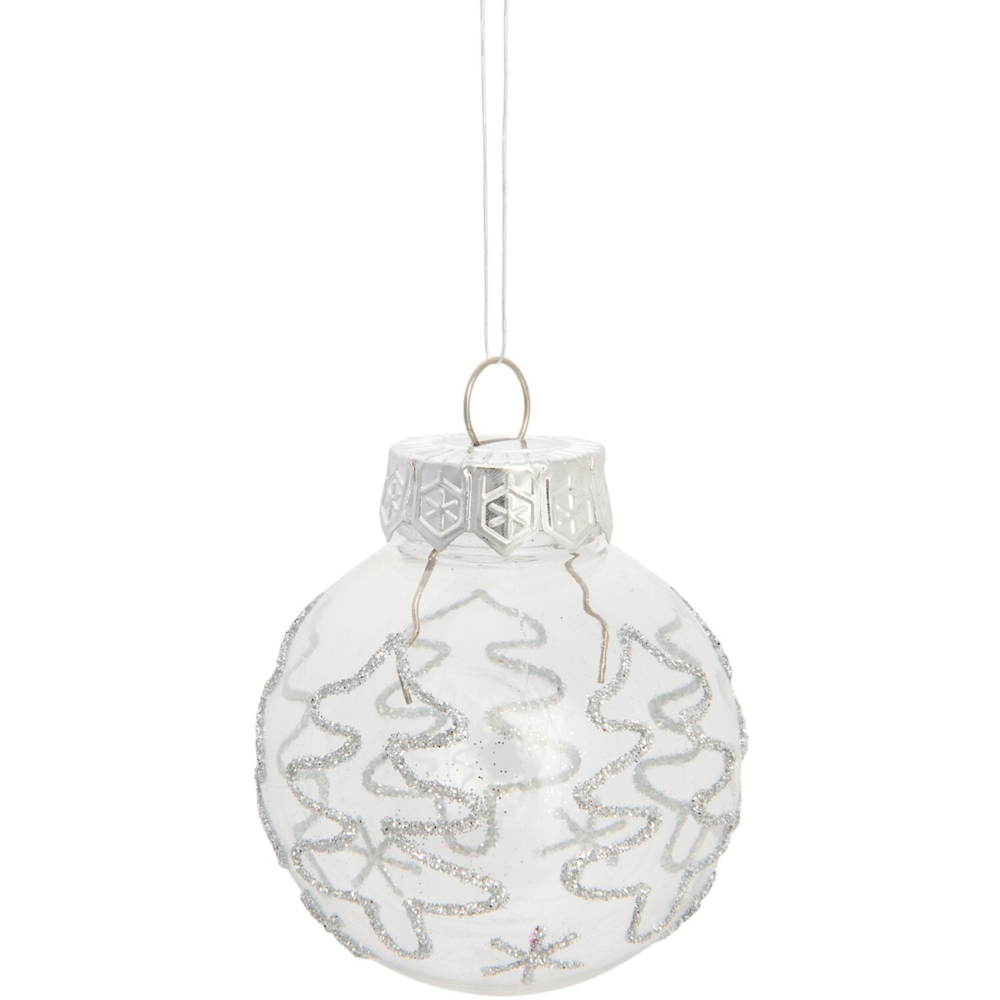 Pack of 30 Silver Baubles Image 6