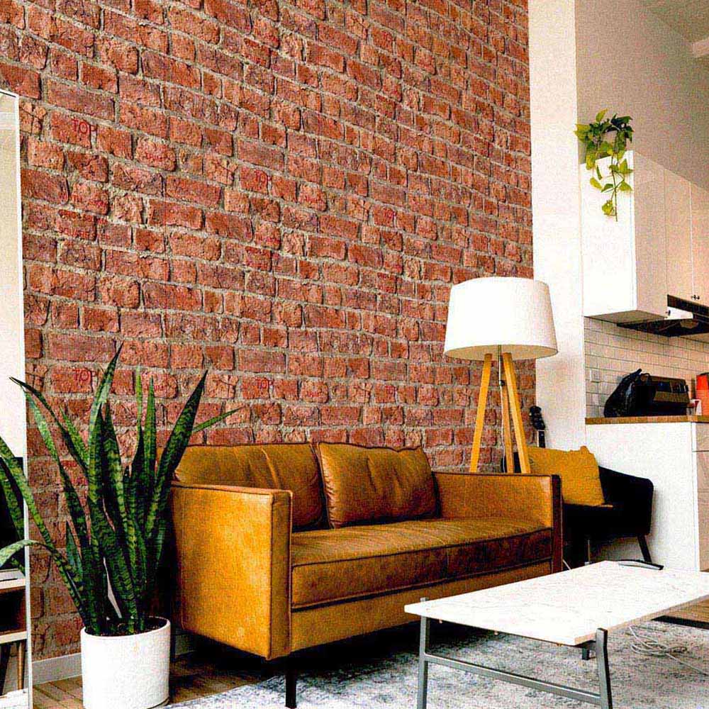 Arthouse Urban Brick Red Wallpaper Image 5