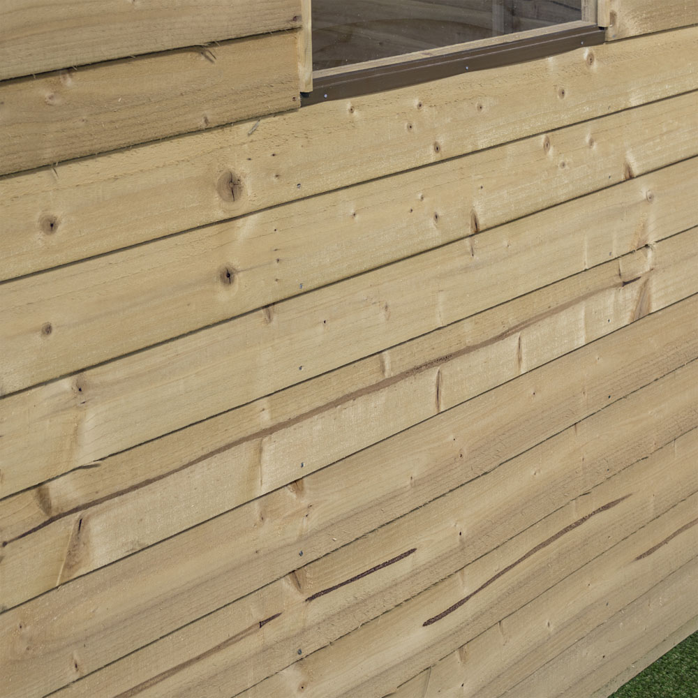 Rowlinson 6 x 4ft Overlap Pressure Treated Overlap Shed Image 2