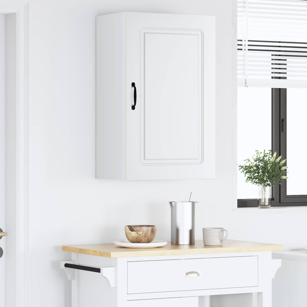 vidaXL Kalmar Single Door White Wall Kitchen Cabinet Image 9