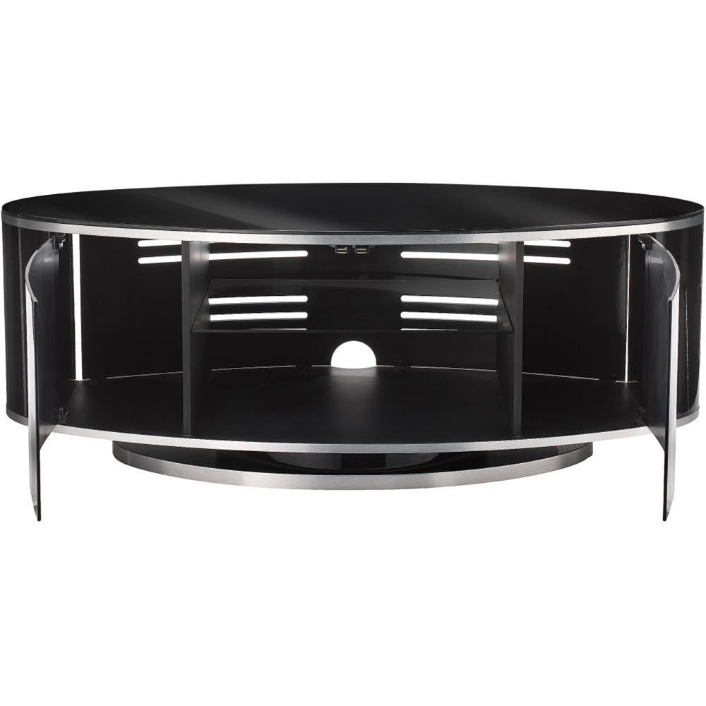 MDA Designs Luna 2 Door Black TV Unit Image 3