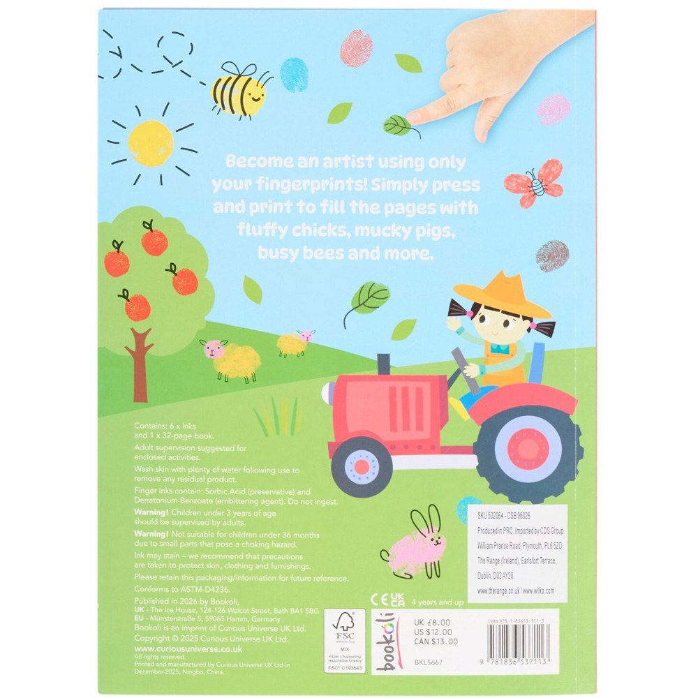 Fingerprint Fun Colouring Book Image 7
