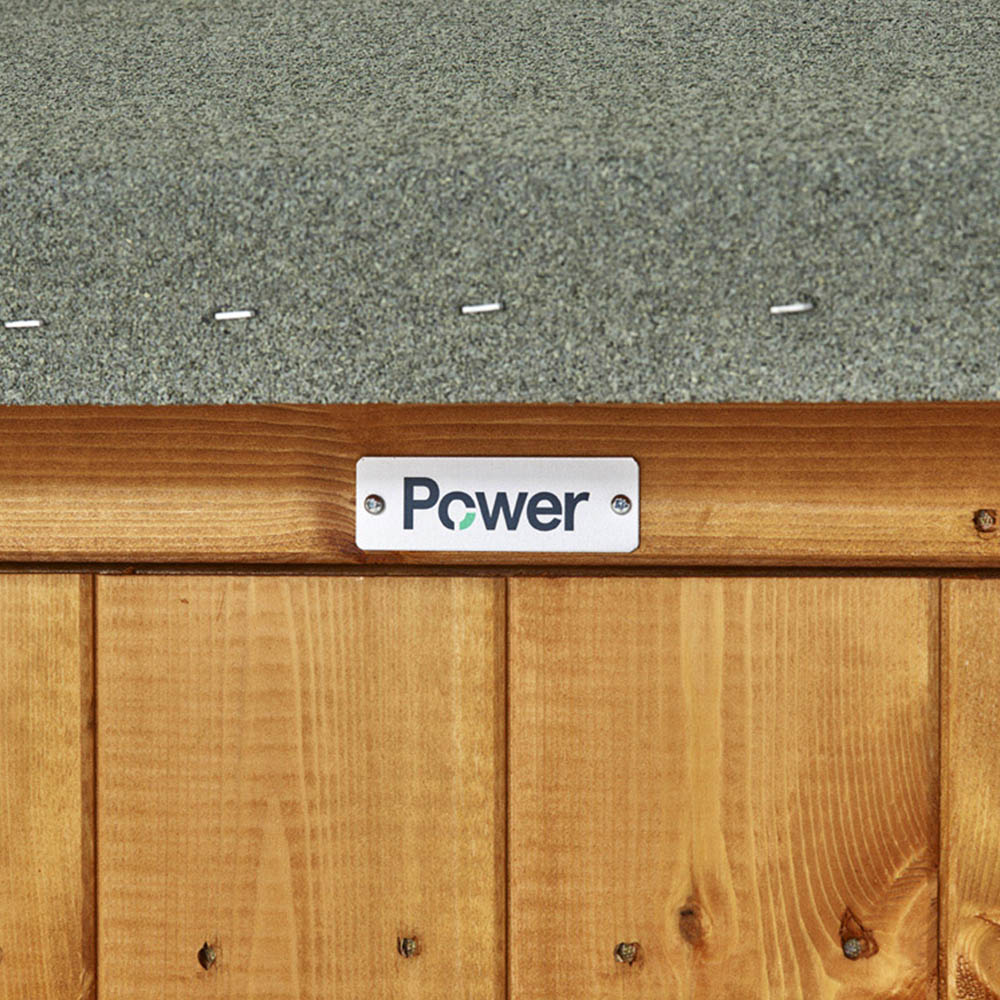 Power Sheds 18 x 8ft Apex Wooden Shed with Window Image 3