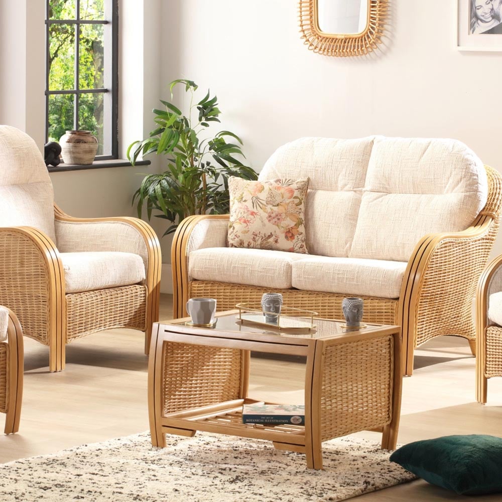 Desser Furniture Centurion 4 Seater Cotton Cream Sofa Set Image 6