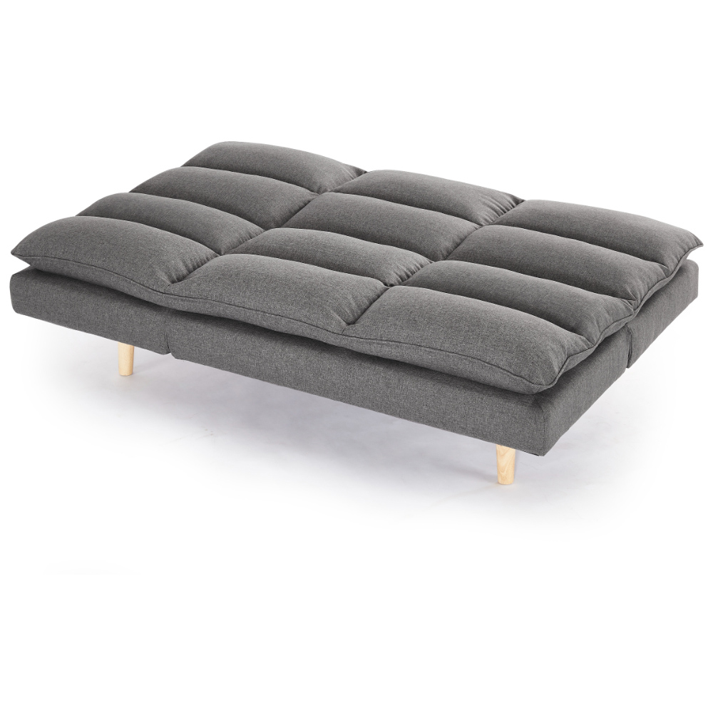 Home Detail Idris 3 Seater Dark Grey Fabric Sofa Bed Image 3