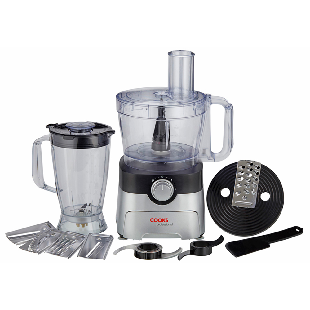 Cooks Professional G3485 Black and Silver 1000W Food Processor Image 4