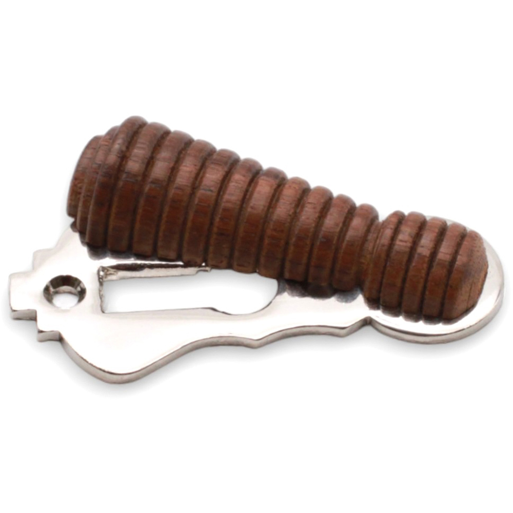 Spira Brass Rosewood Beehive Polished Nickel Escutcheon Image 3