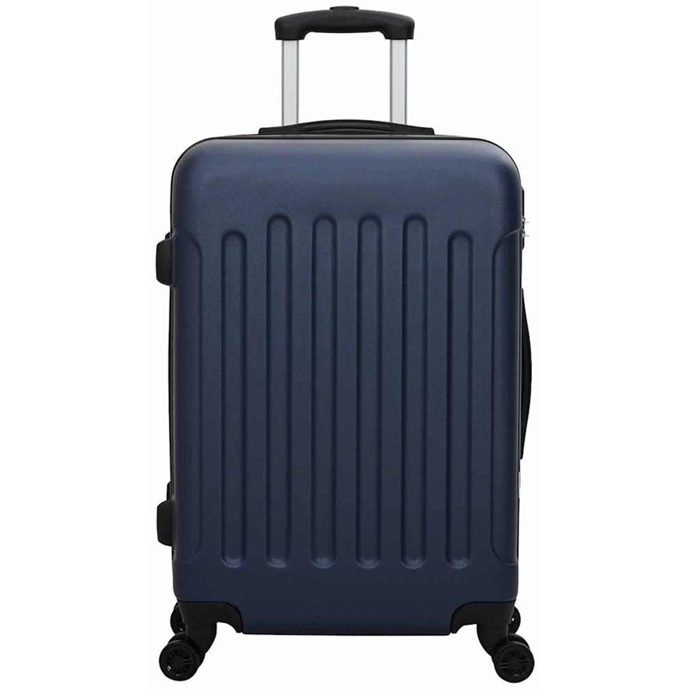 vidaXL Set of 3 Blue ABS Suitcases with Wheels Image 3