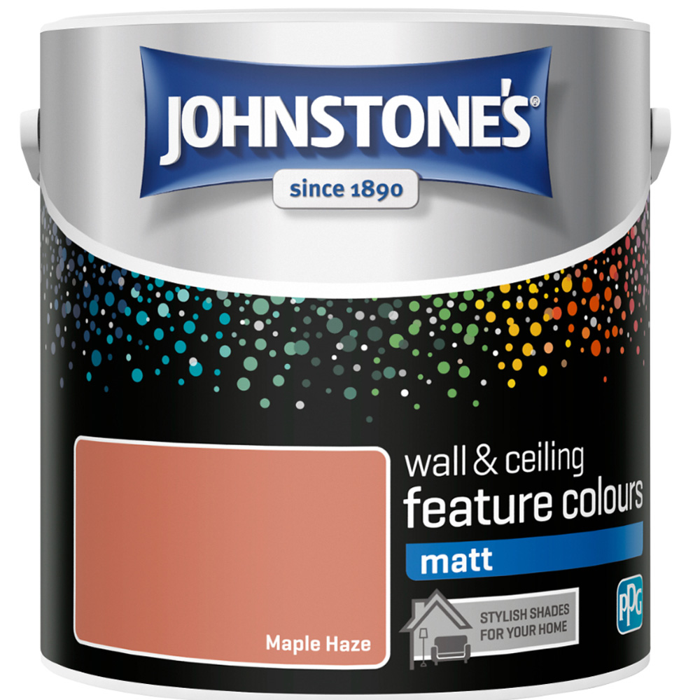 Johnstone's Feature Colours Walls & Ceilings Maple Haze Matt Paint 1.25L Image 2