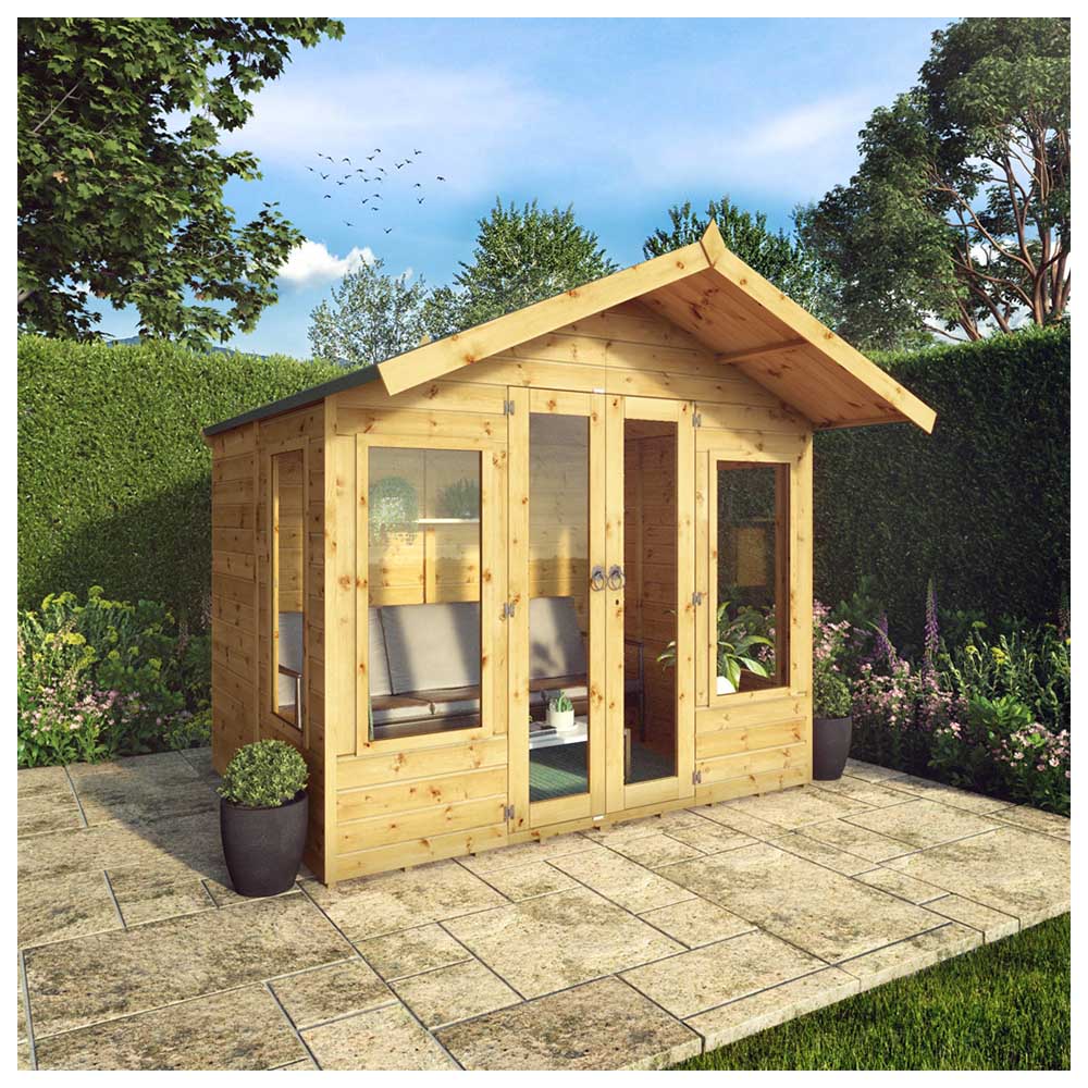 Mercia 6 x 8ft Double Door Premium Sussex Traditional Summerhouse Image 5
