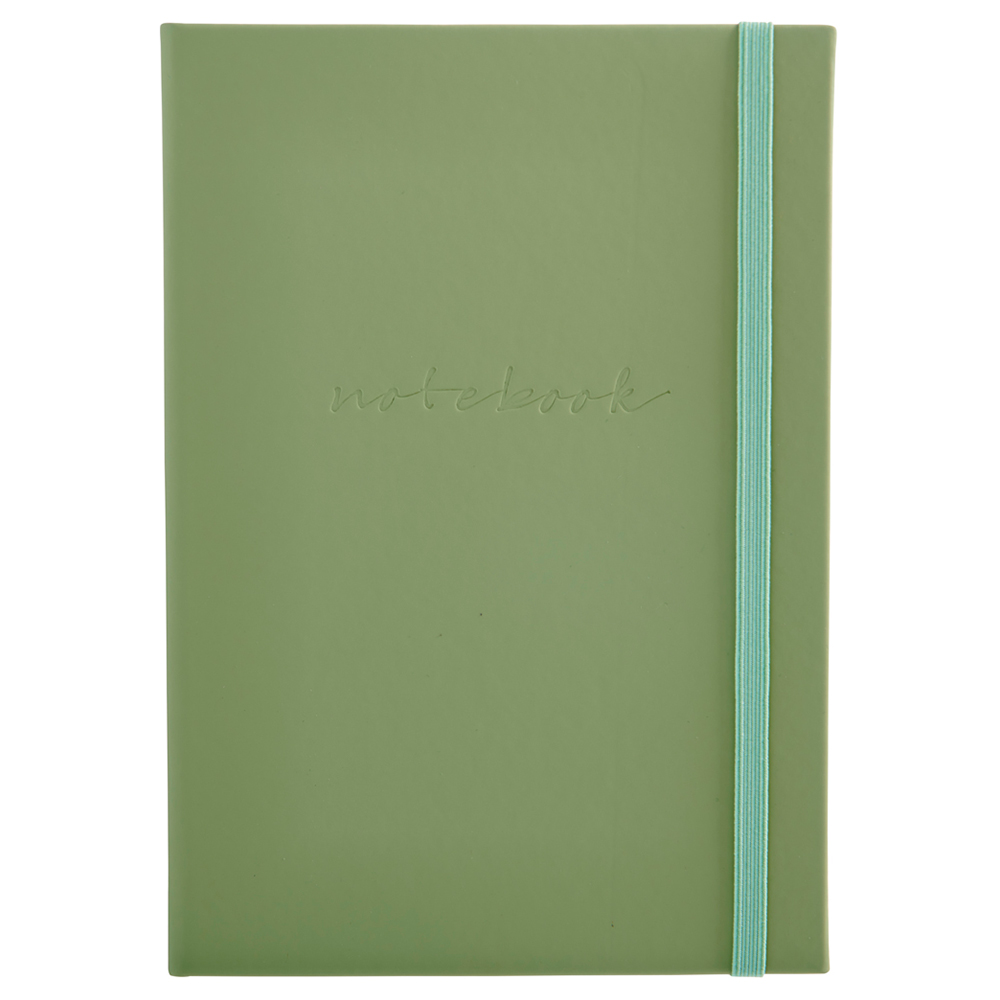 Wilko A5 Notebook Green   Image 1