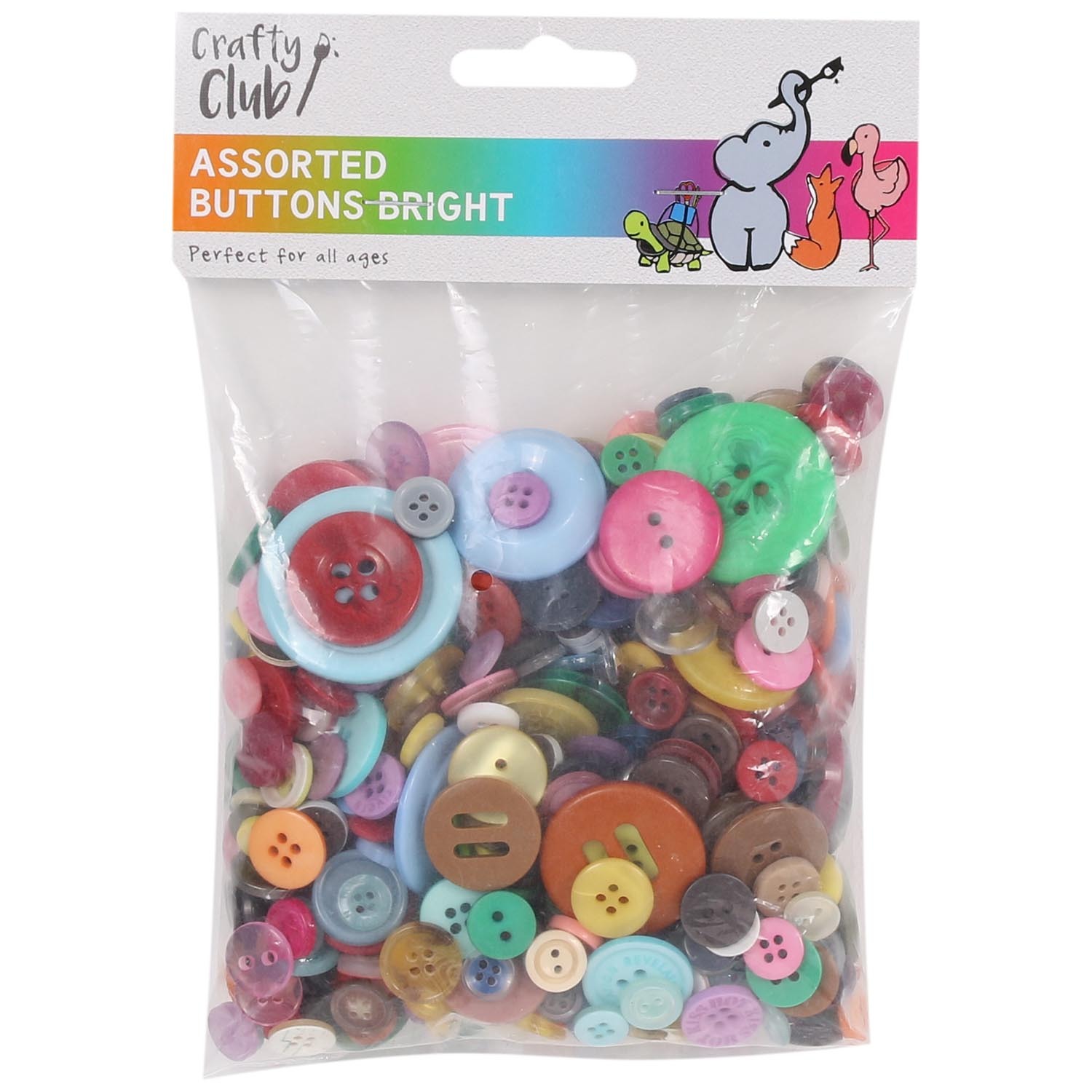 Crafty Club Assorted Buttons - Bright Image