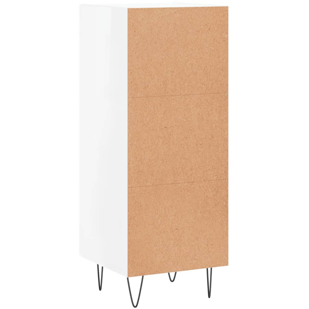 vidaXL Single Door White Sideboard Image 8