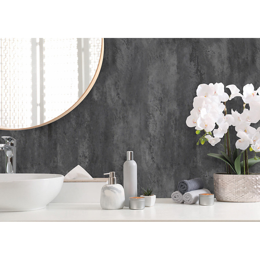 Proclad Aquabord PVC Silver Granite Tongue and Groove Shower Panel with Edge Trim and Adhesive Image 3