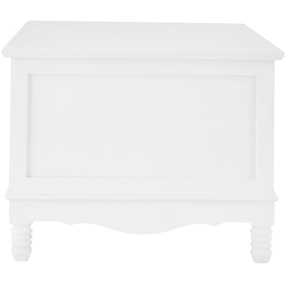 Premier Housewares 3 Drawer White Wooden Coffee Table Image 3