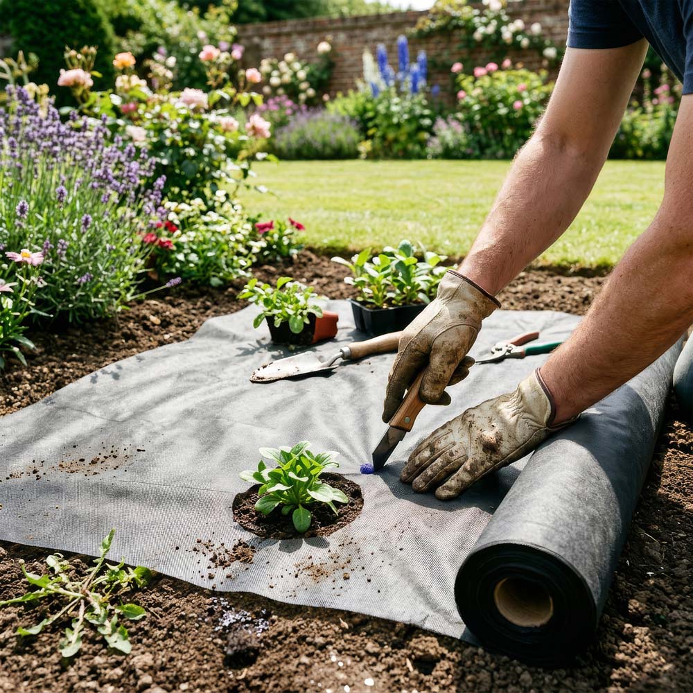 Harbour Housewares Weed Control Membrane Roll 2 x 20m 4 Pack Image 4