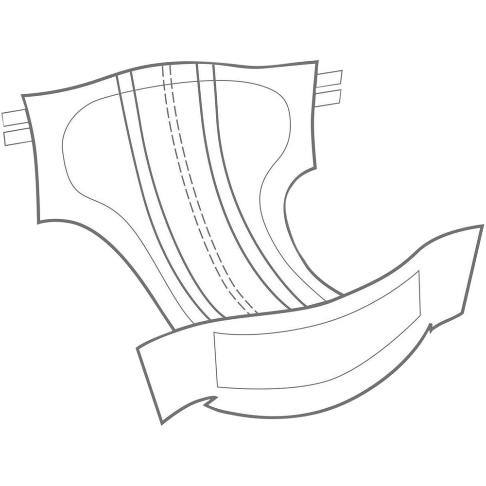 Aidapt Premium Unisex Medium Adult Nappies 10 Pack Image 3