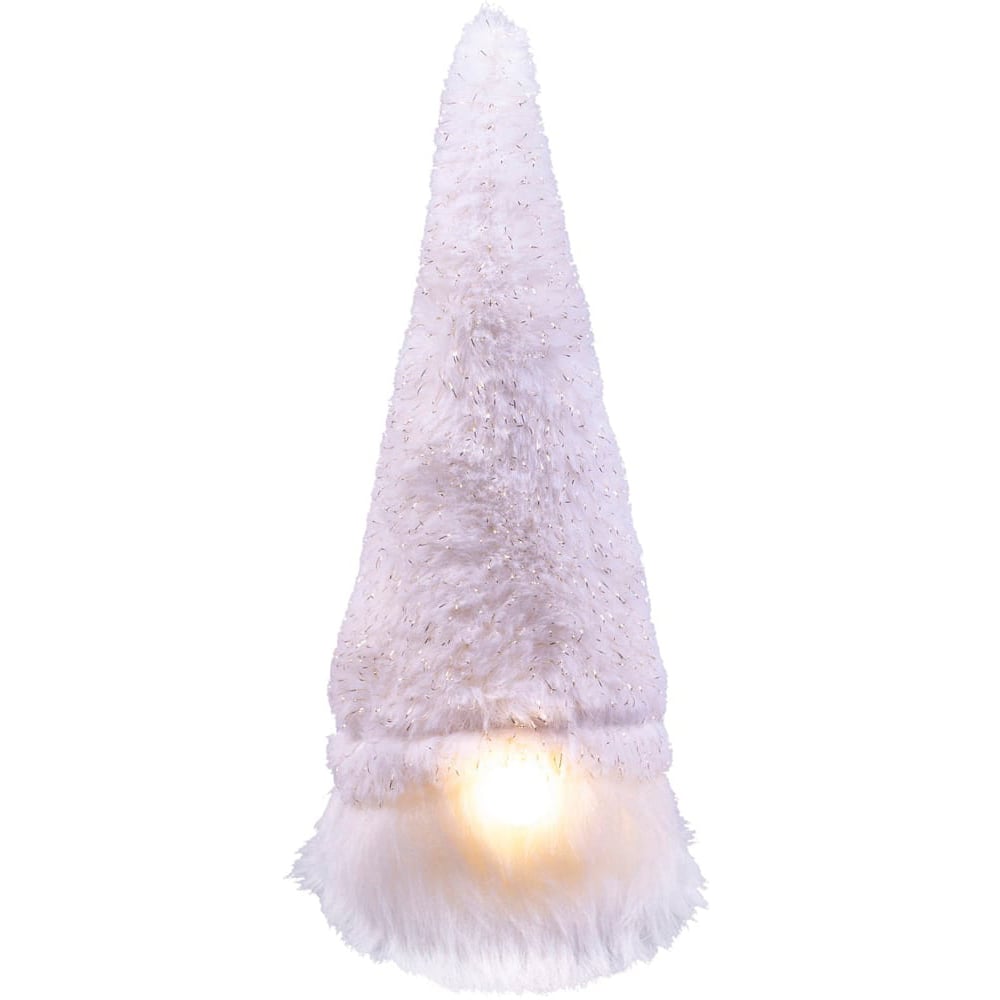 St Helens White Light Up Gonk Christmas Decoration 22.5cm Image 1