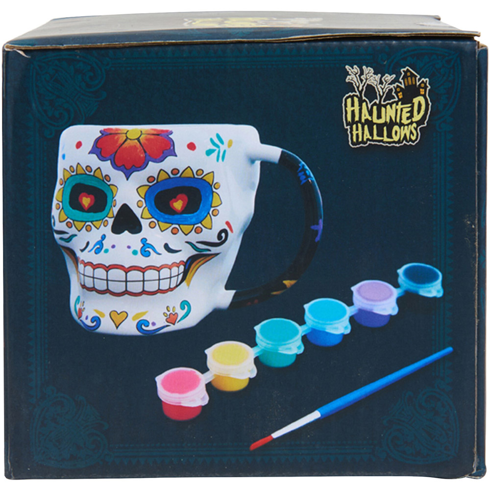 Paint Your Own Halloween Sugar Skull Mug Kit Image 4