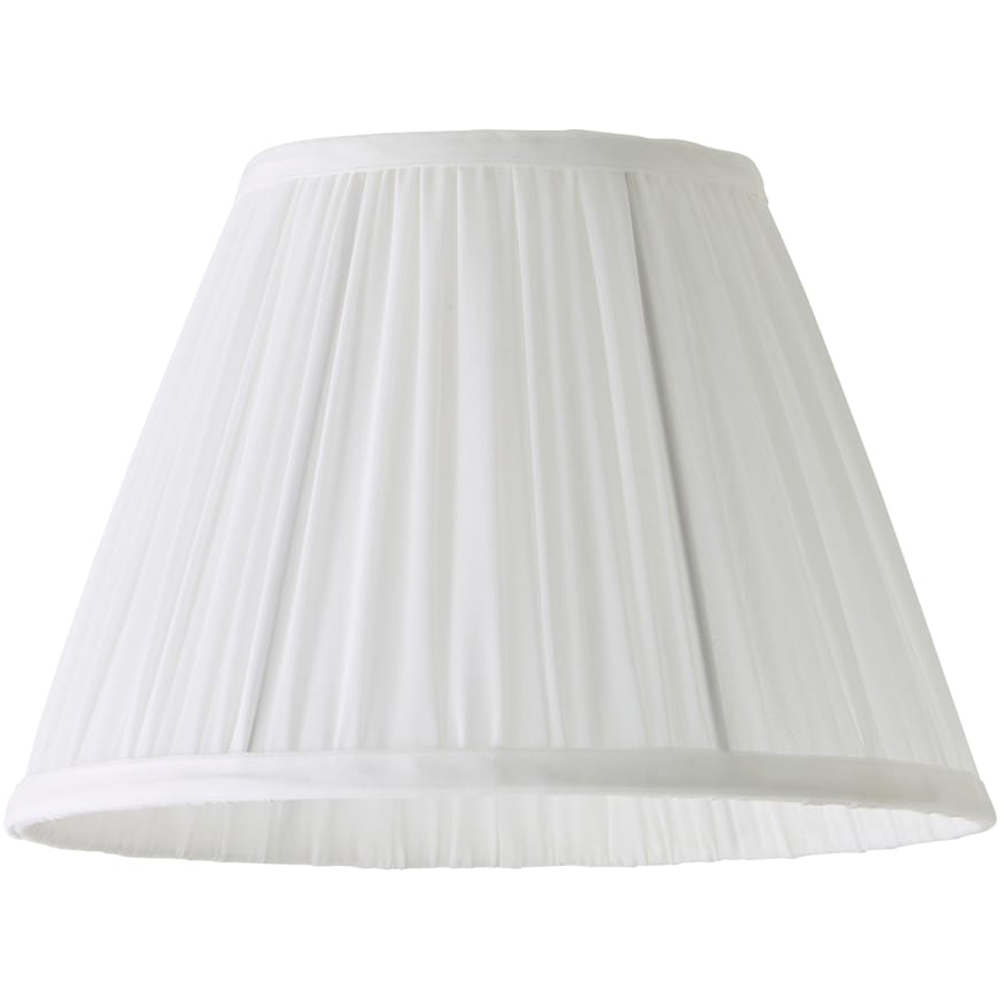 ValueLights Elowen White Chiffon Tapered Easy Fit Ceiling Lamp Shade 30cm Image 1