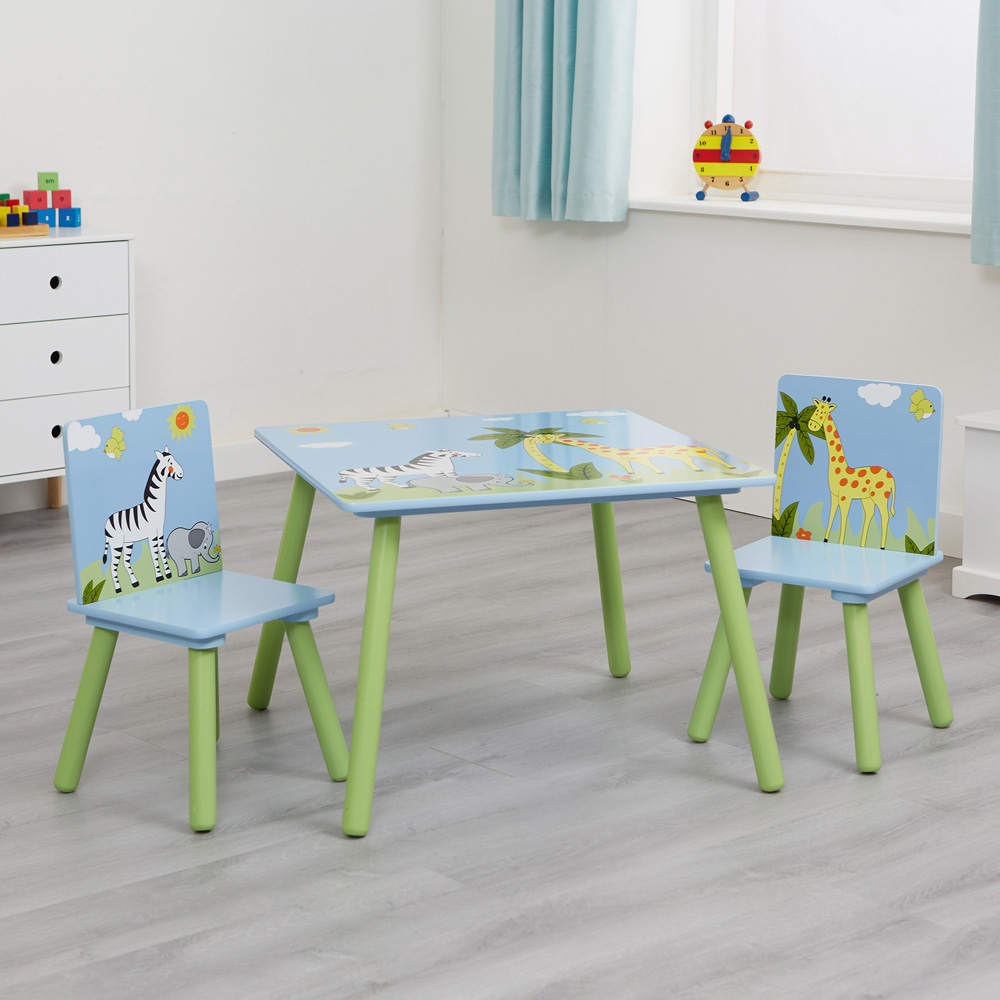 Liberty House Toys Kids Safari Table and Chairs Set Image 2