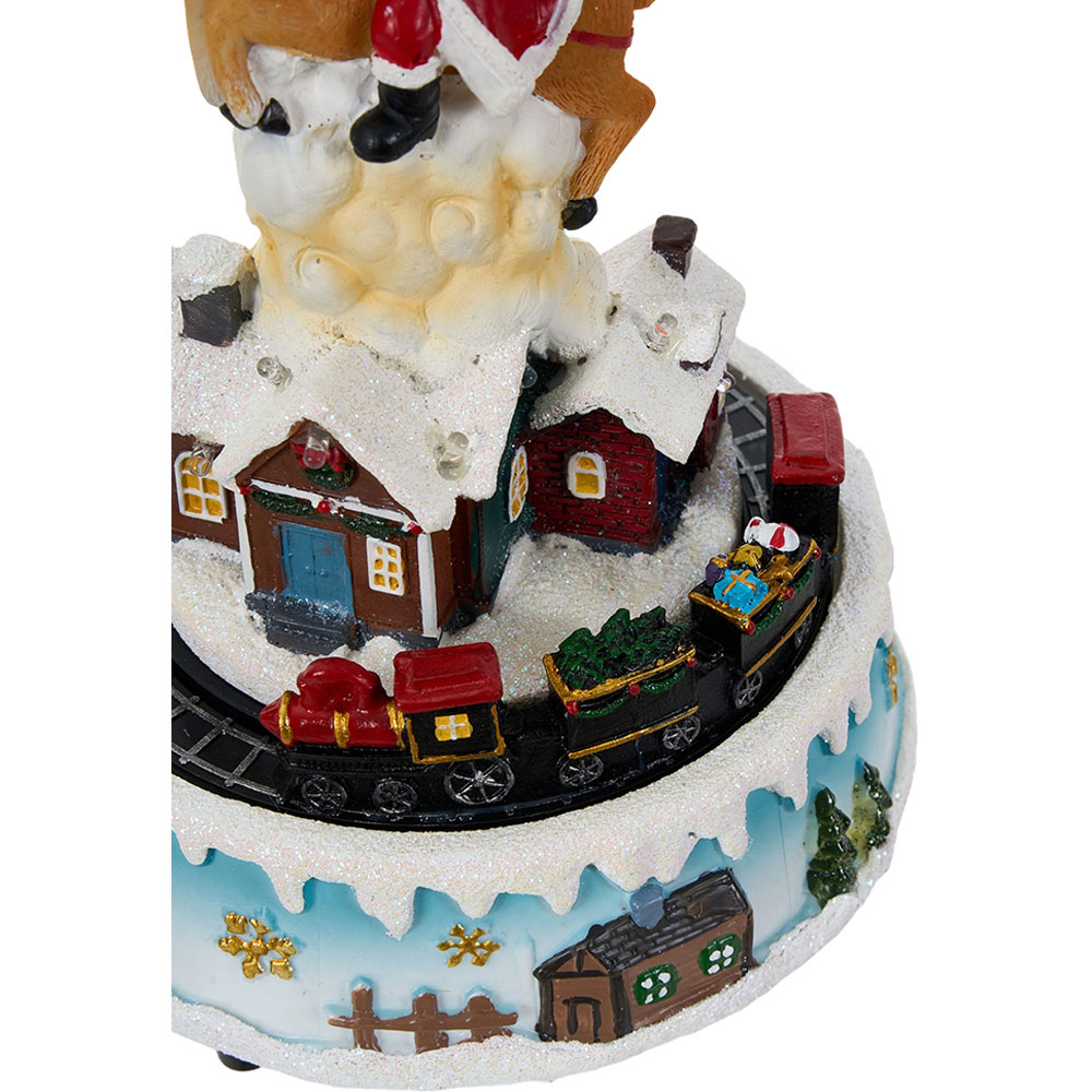 Living and Home Santa and Reindeer LED Music Box Image 7