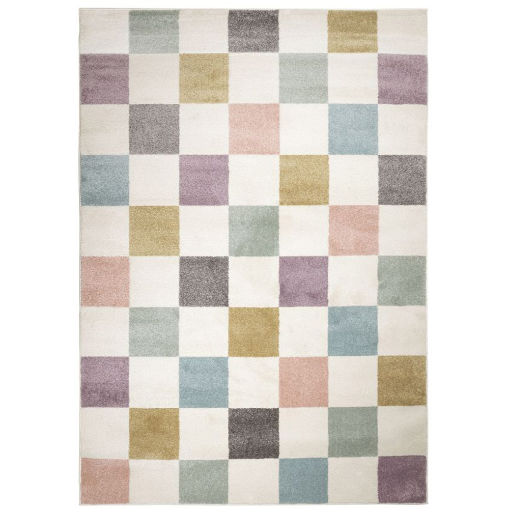 Homemaker Echo Pastel Chequer Rug 160 x 230cm Image 2