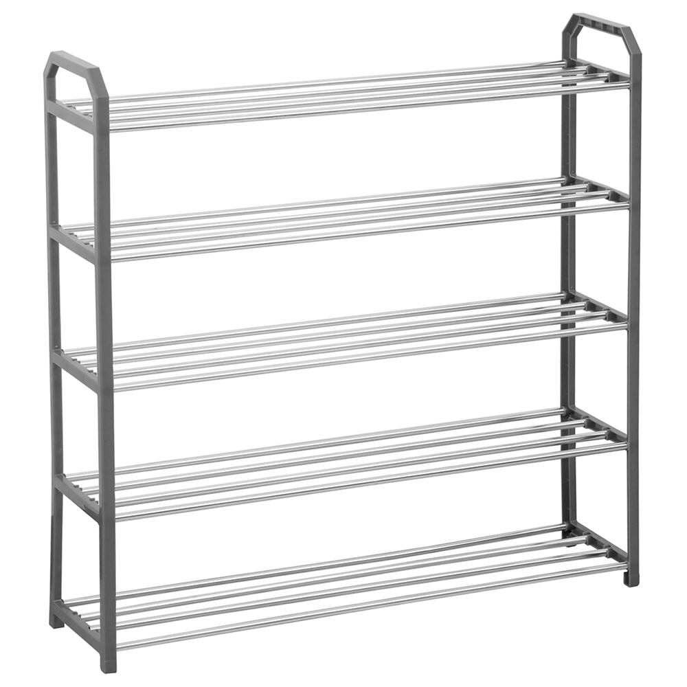 House of Home Grey 5-Tier Shoe Storage Rack Image 1