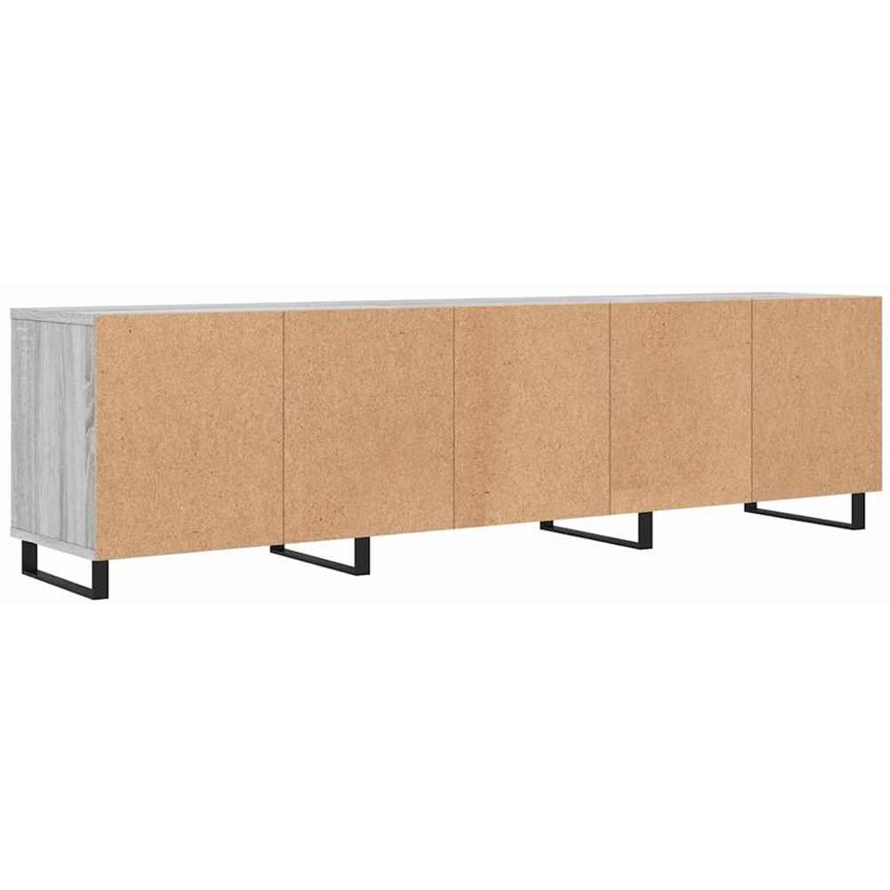 vidaXL 3 Door 3 Shelf Grey Sonoma TV Cabinet Image 8