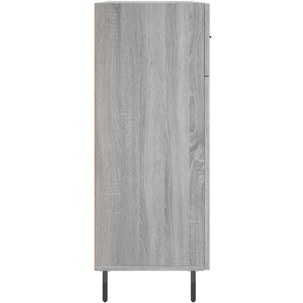 vidaXL 2 Door 2 Drawer Grey Sonoma Sideboard Image 7