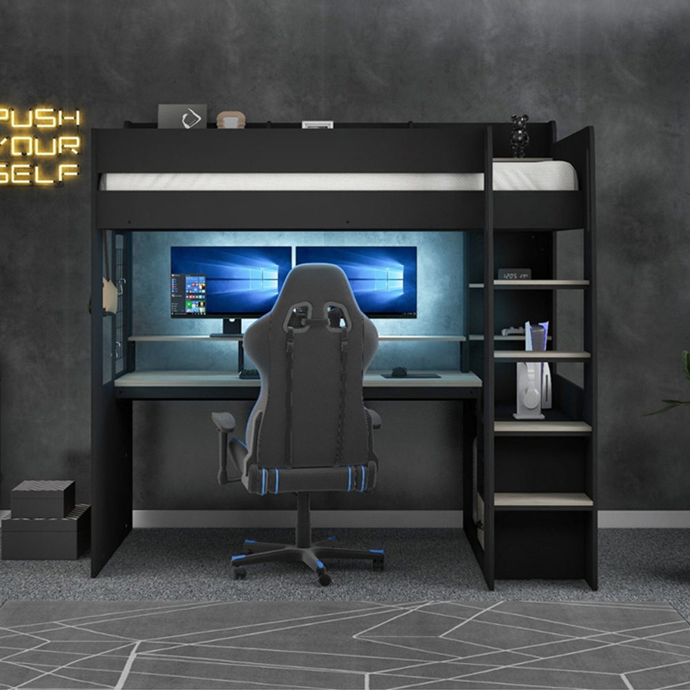Recoil Kyrk Single Gaming High Sleeper Bed Image 2