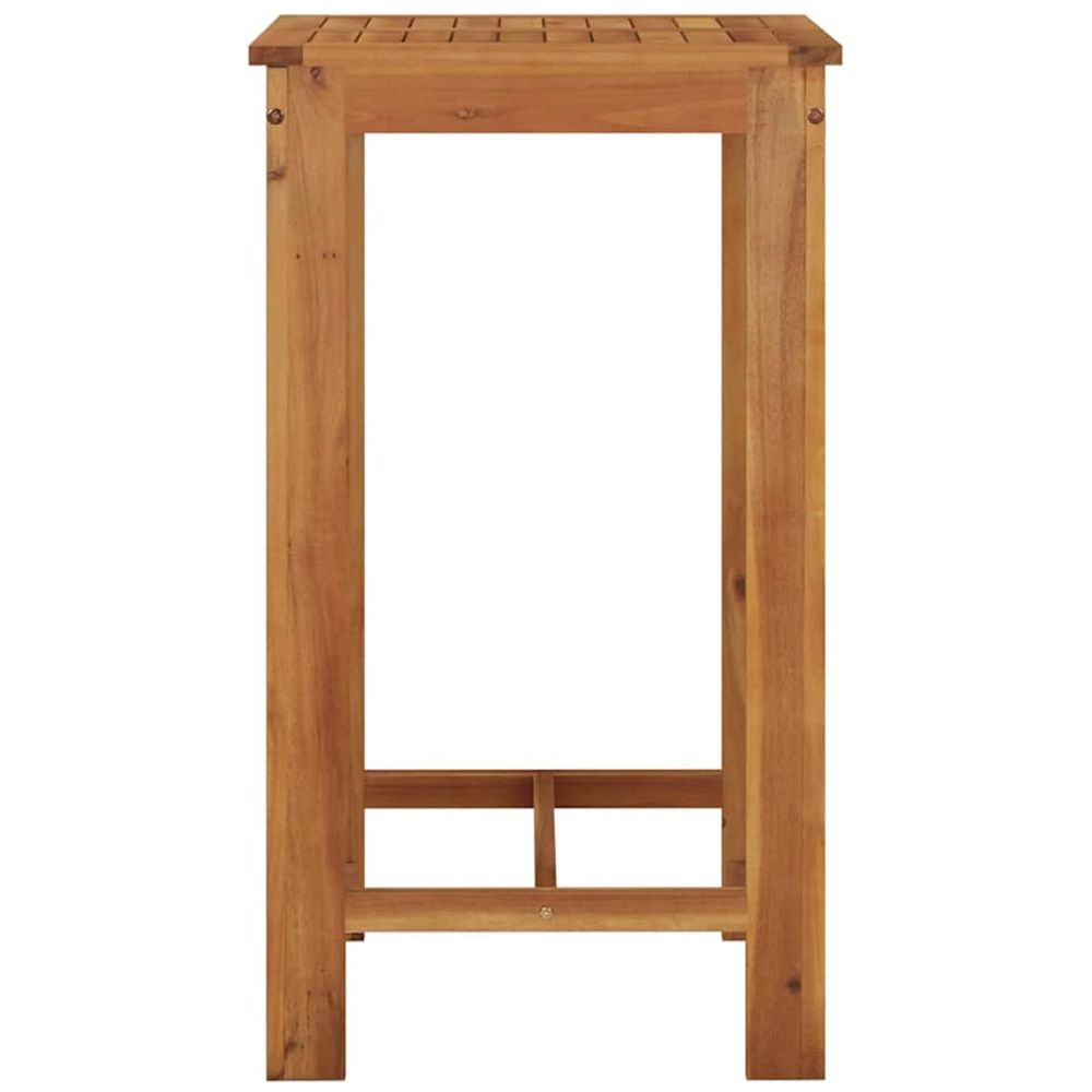 vidaXL Solid Wood Acacia Square Garden Bar Table Image 4