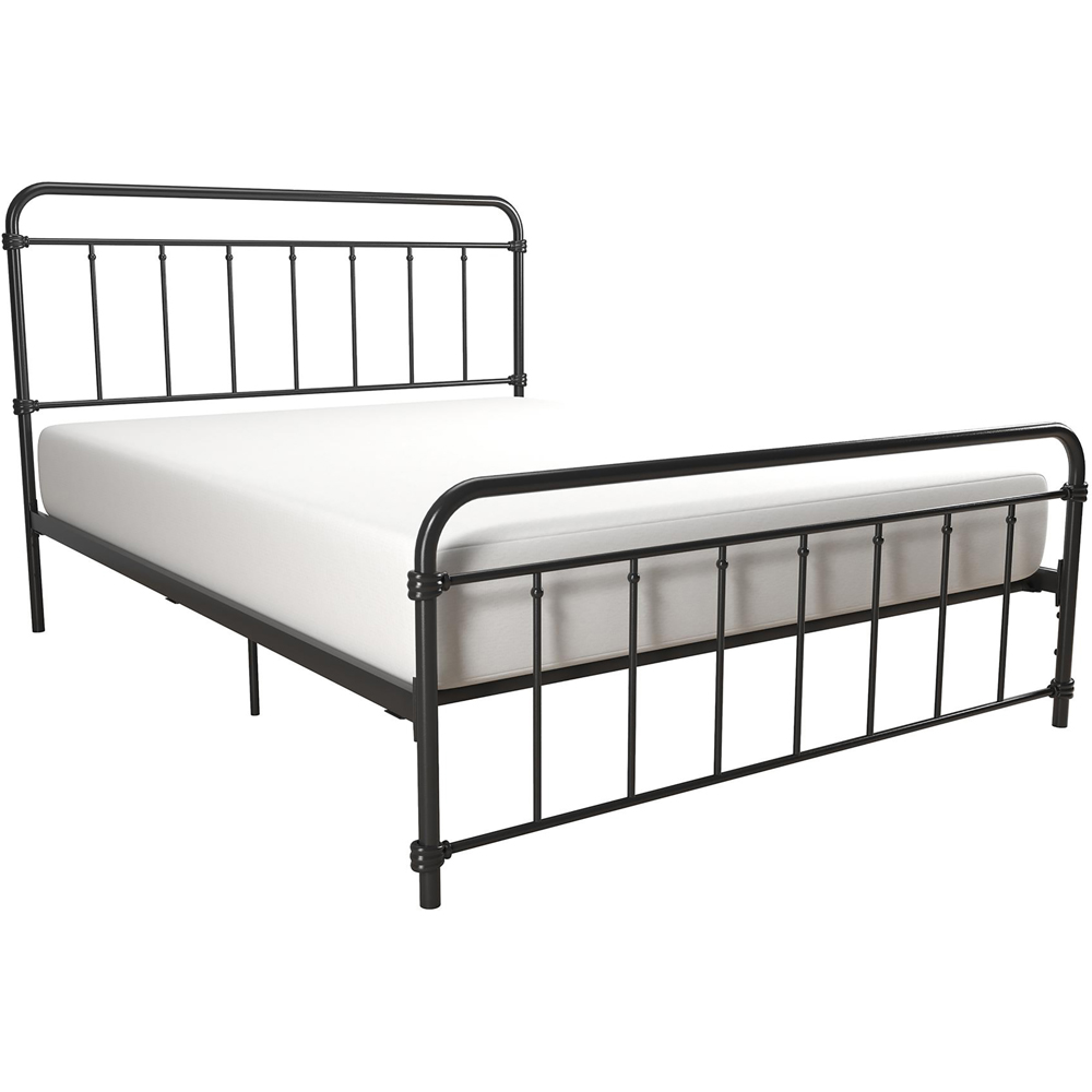 Dorel Wallace King Size Black Metal Bed Frame Image 3