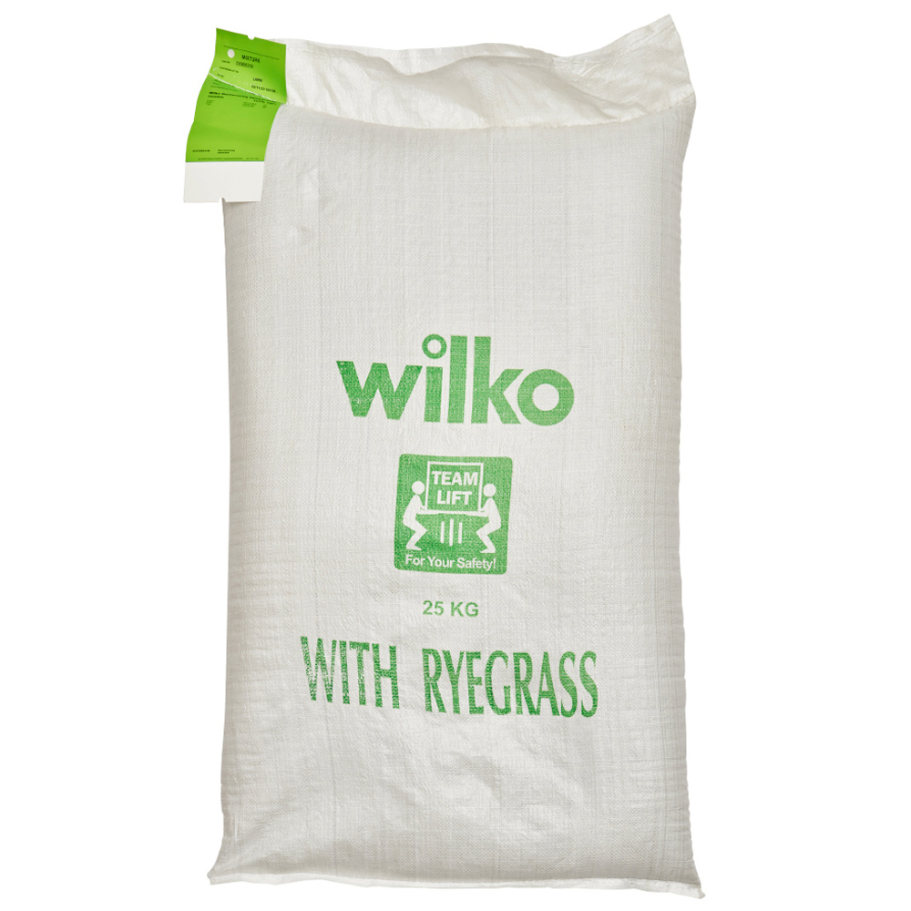 Wilko Hardwearing Lawn Seed 500msq 25kg Wilko