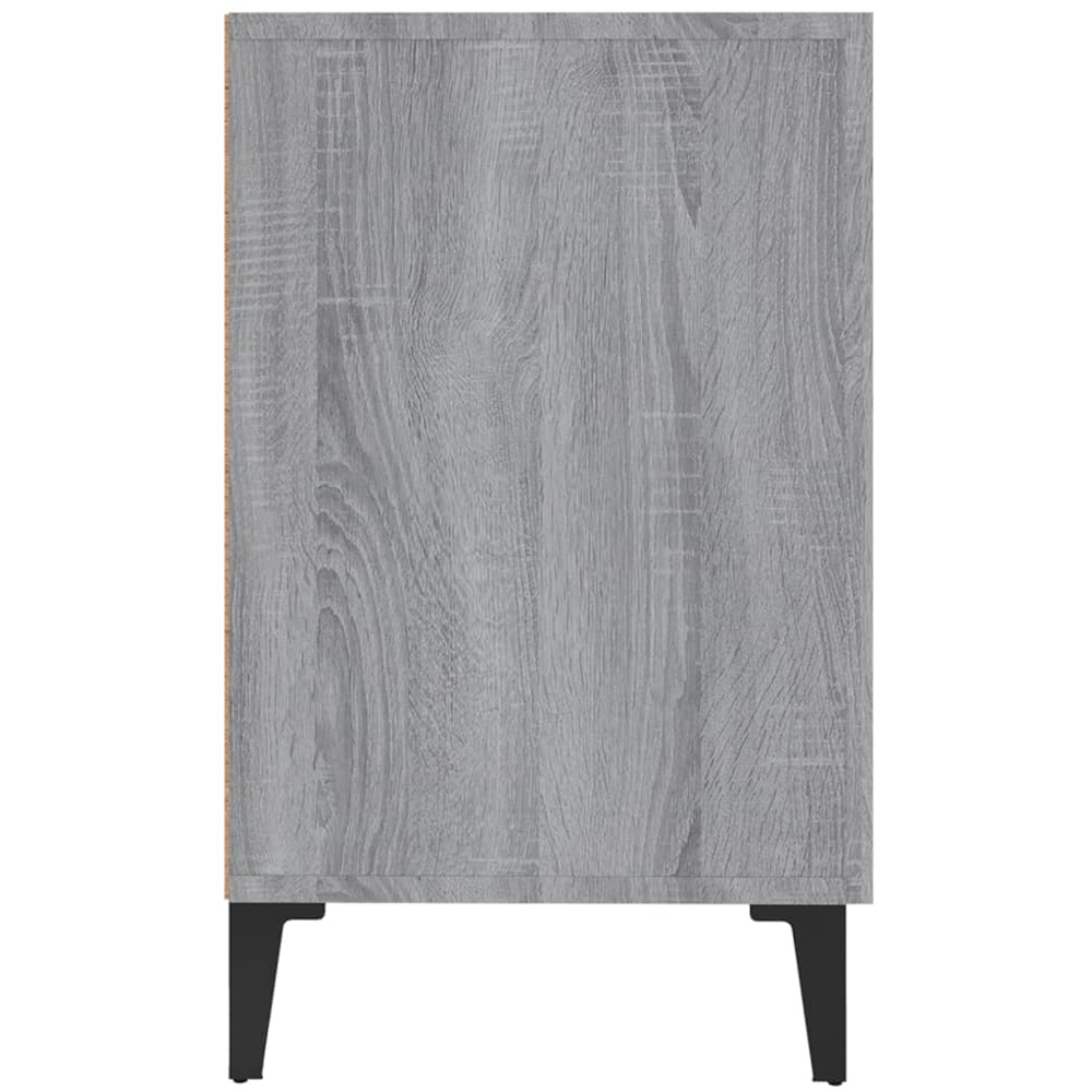 vidaXL 2 Door 2 Drawer Grey Sonoma Wooden Sideboard Image 6