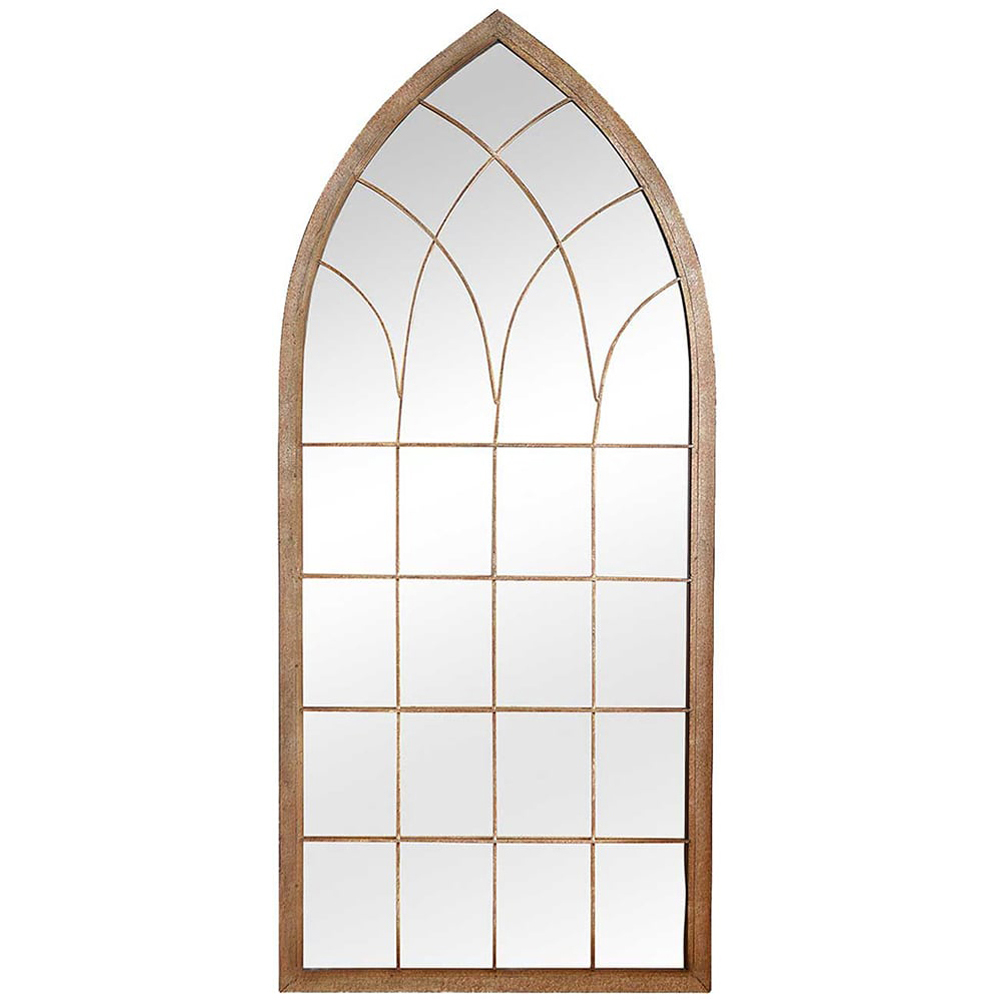 MirrorOutlet Dorset Rustic Arch Outdoor Wall Mirror 169 x 75cm Image 1