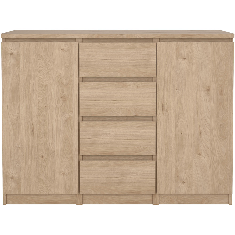 Florence 2 Door 4 Drawer Jackson Hickory Oak Sideboard Image 3