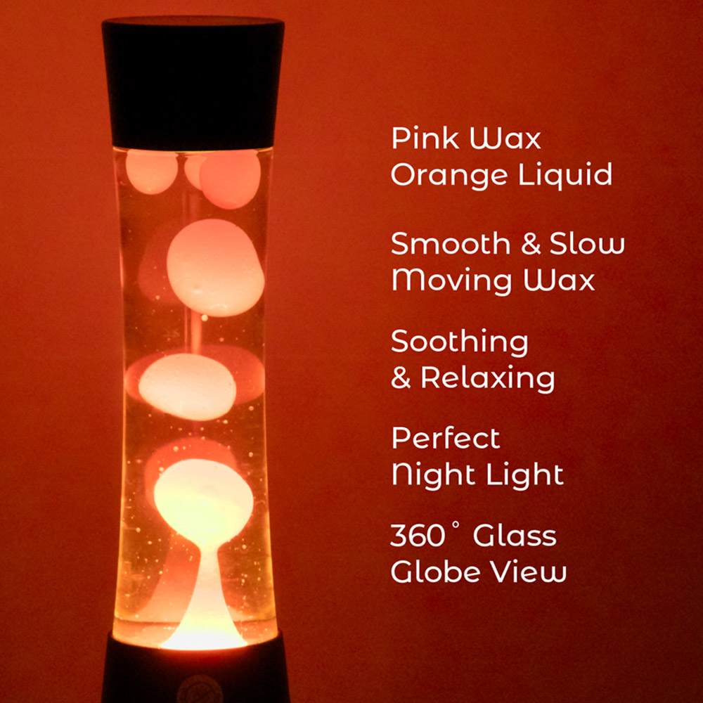 Global Gizmos Orange Liquid and Red Wax Lava Tower Lamp 16 inch Image 8