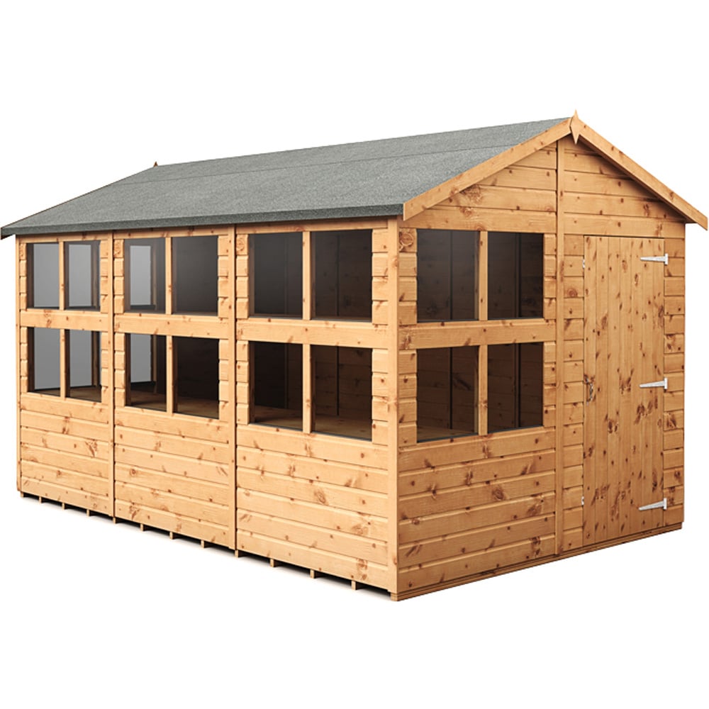 Empire Sheds 8 x 12ft Tongue and Groove Potting Apex Garden Shed Image 1