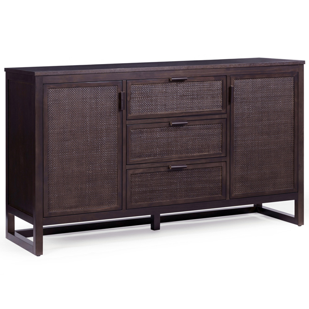 Teamson Home Hatteras 2 Door 3 Drawer Espresso Sideboard Image 2