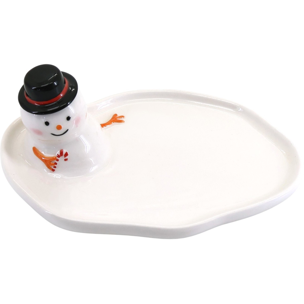 Jolly Snowman Soap Dish White Image 2