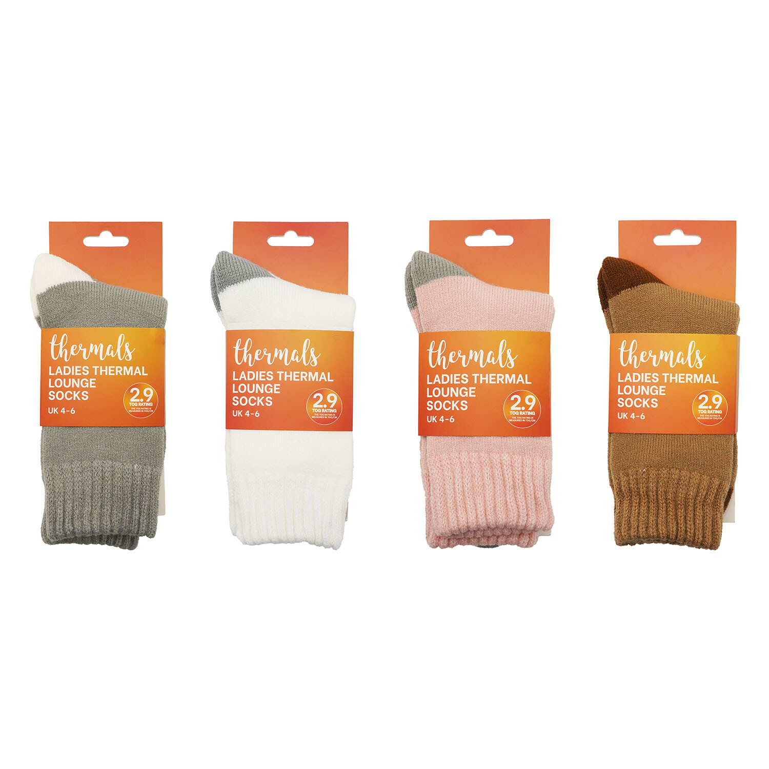 Ladies Thermal Lounge Socks - Multicolour Image 4
