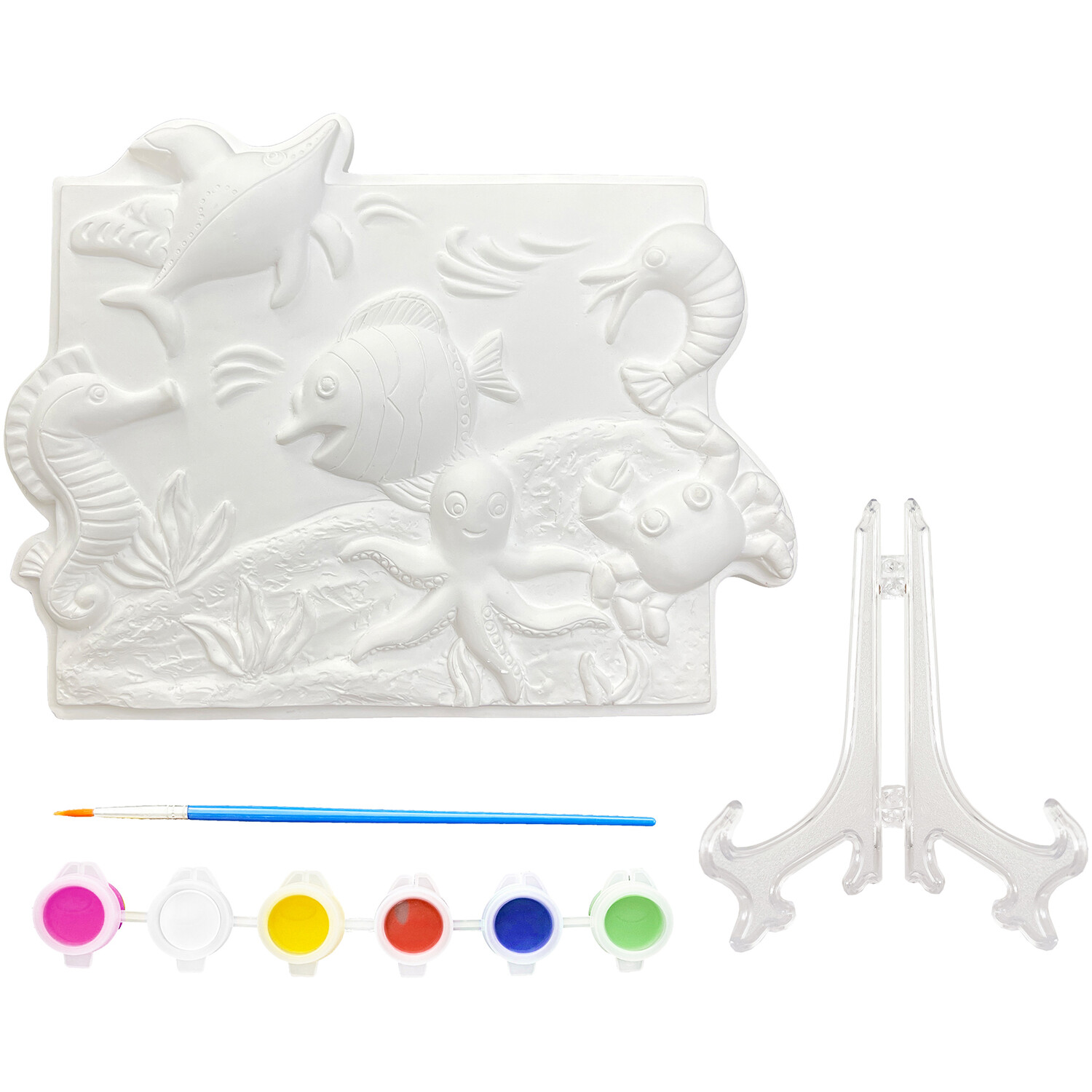 Paint Your Own Plaster Plaque Kit - White Image 3