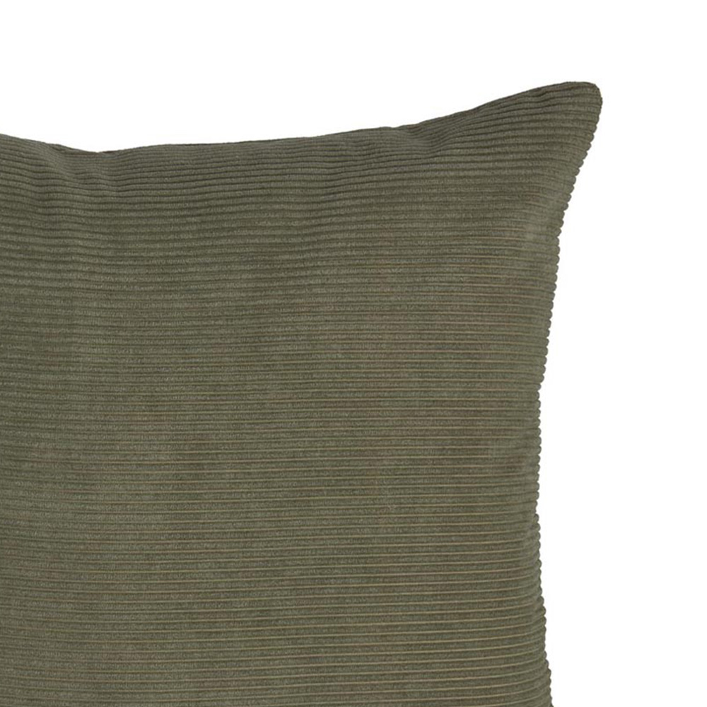 Wilko Olive Green Corduroy Cushion 43X43cm Image 4