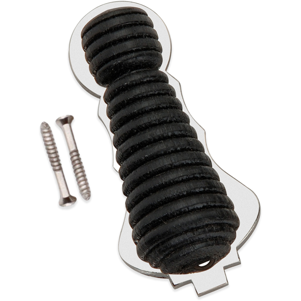 Spira Brass Ebonised Beehive Polished Nickel Escutcheon Image 4