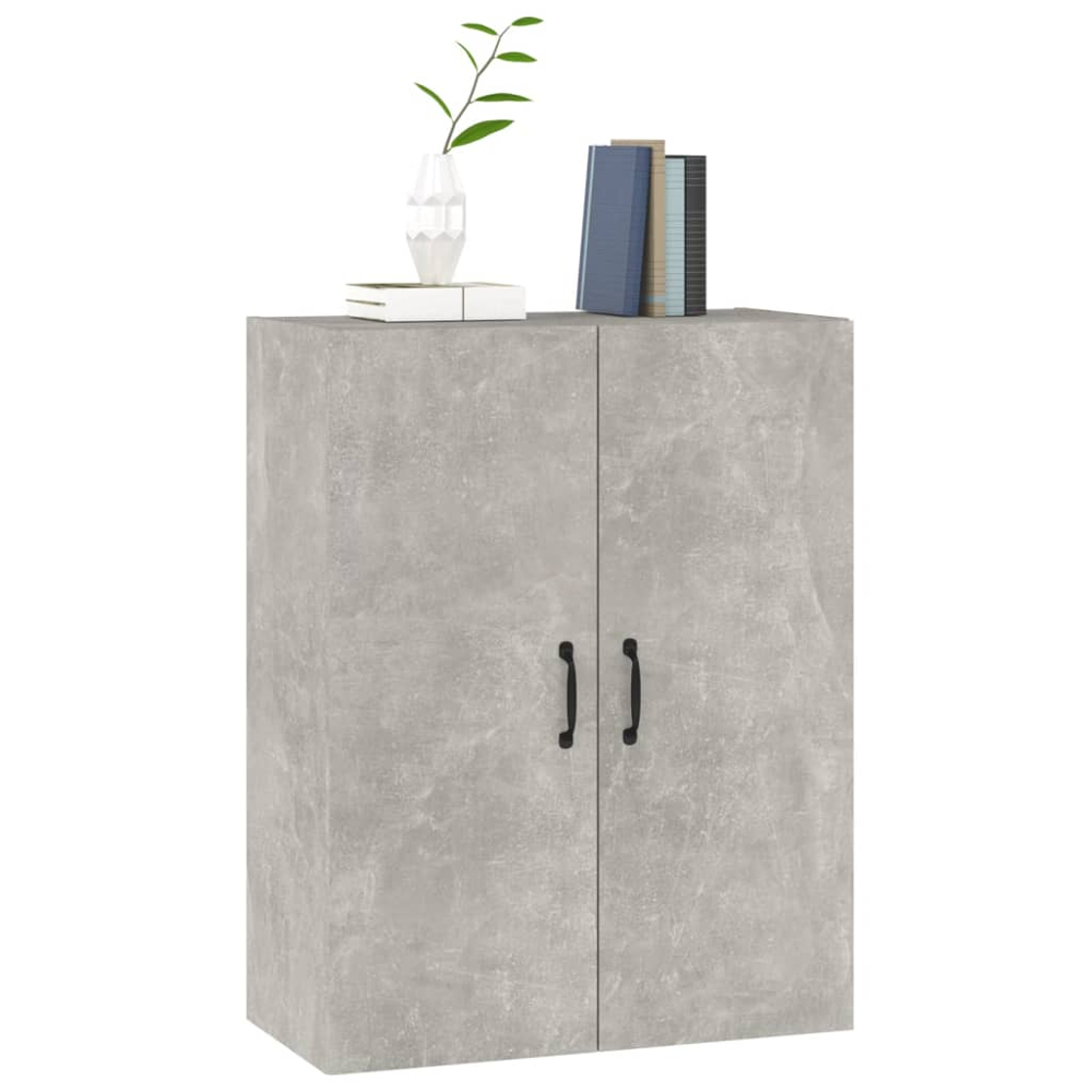 vidaXL 2 Door Concrete Grey Wall Cabinet Image 4
