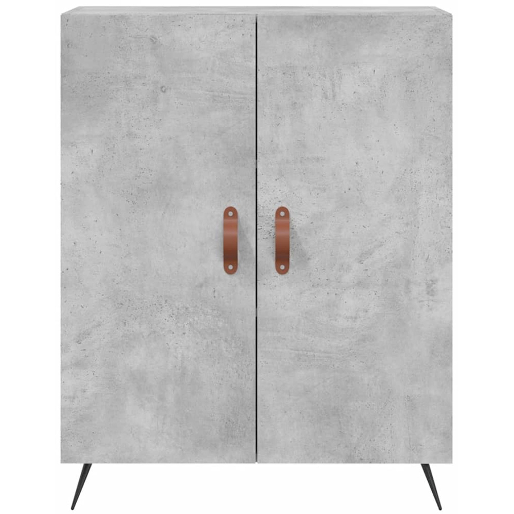 vidaXL 2 Door Concrete Grey Sideboard Image 5